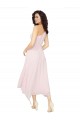 Fábrica de Chiffon Um Ombro Comprimento Midi Sem Mangas Vestidos de Madrinha / Vestidos de Cocktail / Vestidos de Homecoming