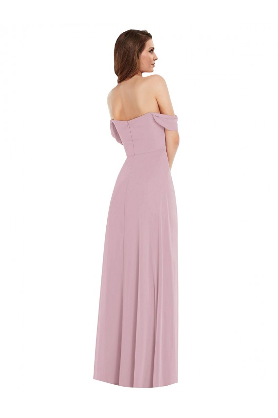 Fábrica de Chiffon Amor Comprimento Chão Sem Mangas Prímula Vestidos de Madrinha
