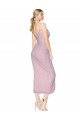 Fábrica de Costas em V Chiffon Alças finas Comprimento Joelho Sem Mangas Vestidos de Madrinha / Vestidos de Festa / Vestidos de Cocktail / Vestidos de Homecoming