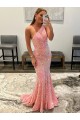 Fábrica de Lantejoulas Veludo Um Ombro Comboio Varredela Sem Mangas Bainha Vestidos de Festa