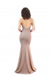 Fábrica de Lombar Crepe Esticado Decote V Comprimento Chão Sem Mangas Vestidos de Madrinha / Vestidos de Noite / Vestidos de Festa