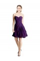 Fábrica de Chiffon Amor Comprimento Joelho Sem Mangas Curto Vestidos de Madrinha / Vestidos de Cocktail / Vestidos de Homecoming