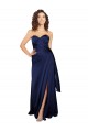 Fábrica de Cetim Sedoso Amor Comprimento Chão Sem Mangas Vestidos de Madrinha / Vestidos de Noite / Vestidos de Festa