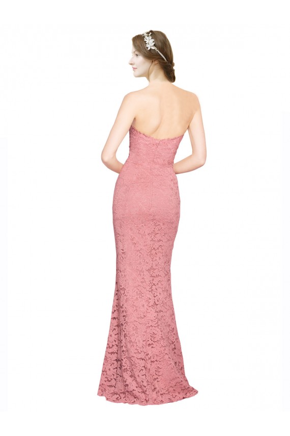 Fábrica de Renda Amor Comprimento Chão Sem Mangas Sereia Vestidos de Madrinha / Vestidos de Festa