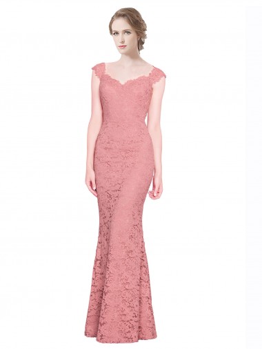 Fábrica de Renda Amor Comprimento Chão Sem Mangas Longo Vestidos de Madrinha / Vestidos de Festa