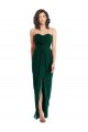 Fábrica de Lombar Chiffon Amor Comprimento Chão Sem Mangas Sempre Verde Vestidos de Madrinha