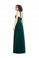 Fábrica de Chiffon Cabeçada Comprimento Chão Sem Mangas Sempre Verde Longo Vestidos de Madrinha