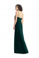 Fábrica de Lombar Chiffon Decote V Comprimento Chão Sem Mangas Linha A Vestidos de Madrinha