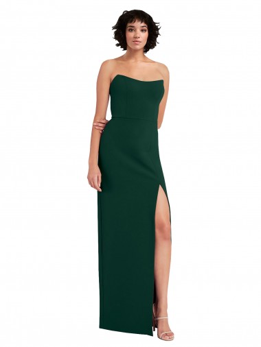 Fábrica de Lombar Crepe Esticado Colher Comprimento Chão Sem Mangas Longo Vestidos de Madrinha / Vestidos de Noite / Vestidos de Festa