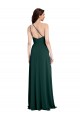 Fábrica de Abrir de volta Crepe Esticado Um Ombro Comprimento Chão Sem Mangas Vestidos de Madrinha / Vestidos de Noite / Vestidos de Festa
