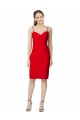 Fábrica de Crepe Esticado Amor Comprimento Cocktail Sem Mangas Vestidos de Madrinha / Vestidos de Noite / Vestidos de Festa