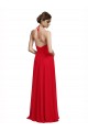 Fábrica de Chiffon Alças finas Comprimento Chão Sem Mangas Vestidos de Madrinha