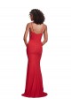Fábrica de Crepe Esticado Alças finas Comprimento Chão Sem Mangas Vestidos de Madrinha / Vestidos de Noite / Vestidos de Festa