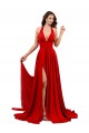 Fábrica de Criss Cruz Spandex Cabeçada Comprimento Chão Sem Mangas Vestidos de Madrinha / Vestidos de Noite / Vestidos de Festa